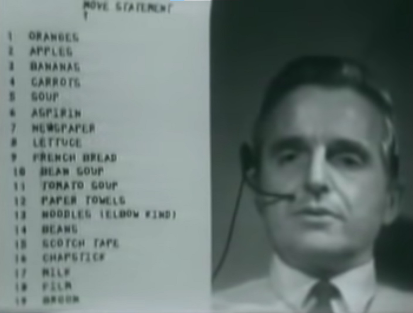 Douglas Engelbart’s performance in “The mother of all demos”